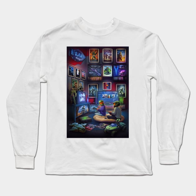 Halo Legacy Long Sleeve T-Shirt by Rachid Lotf